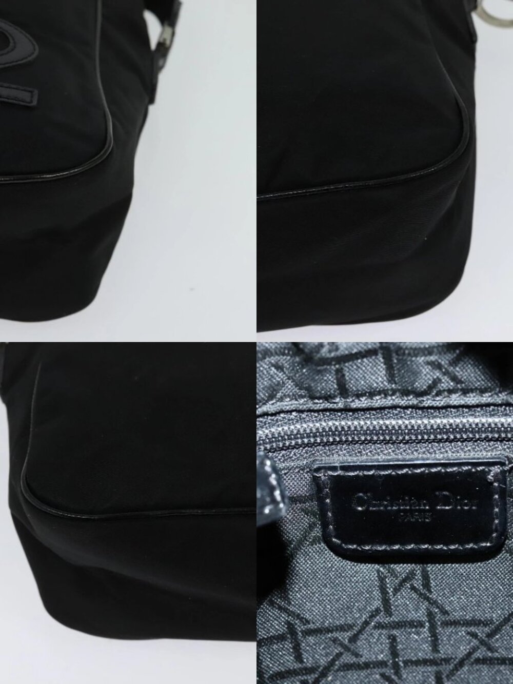 Christian Dior Shoulder Bag Nylon Black Auth bs24209 - Picture 15 of 15
